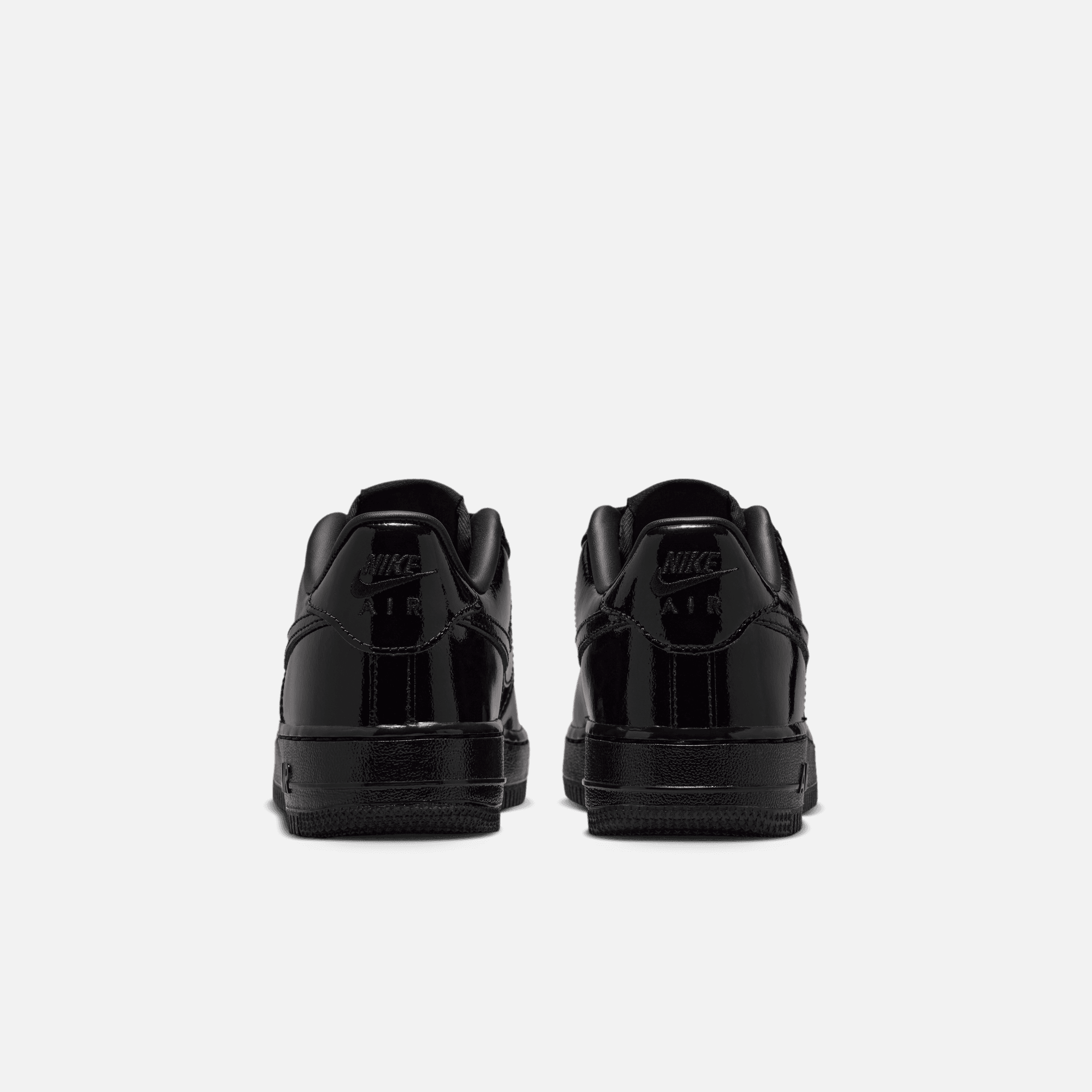 Nike Big Kids' Air Force 1 Low Black Patent Leather (GS)
