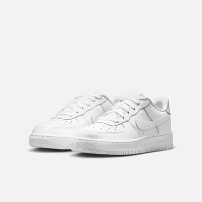 Nike Big Kids' Air Force 1 Low White Patent Leather (GS)