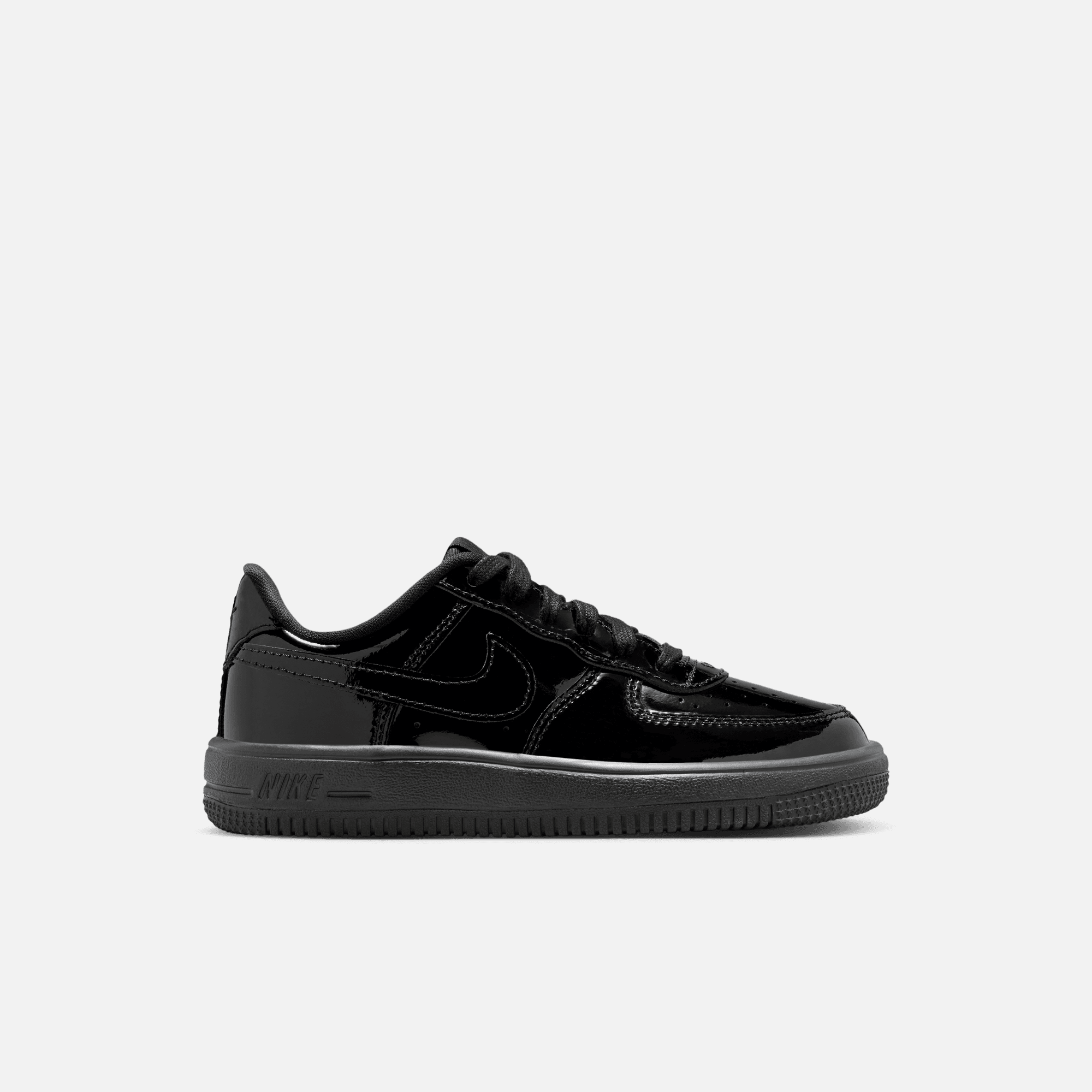 Nike Kids' Air Force 1 Low Black Patent Leather (PS)