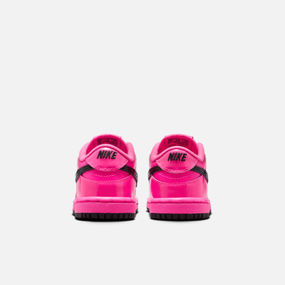 Nike Kids' Dunk Low SE Pink Blast Patent (TD)