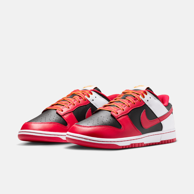 Nike Dunk Low Black White University Red