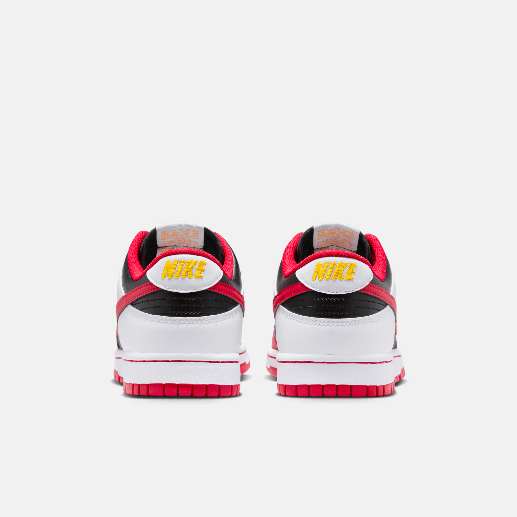 Nike Dunk Low Black White University Red