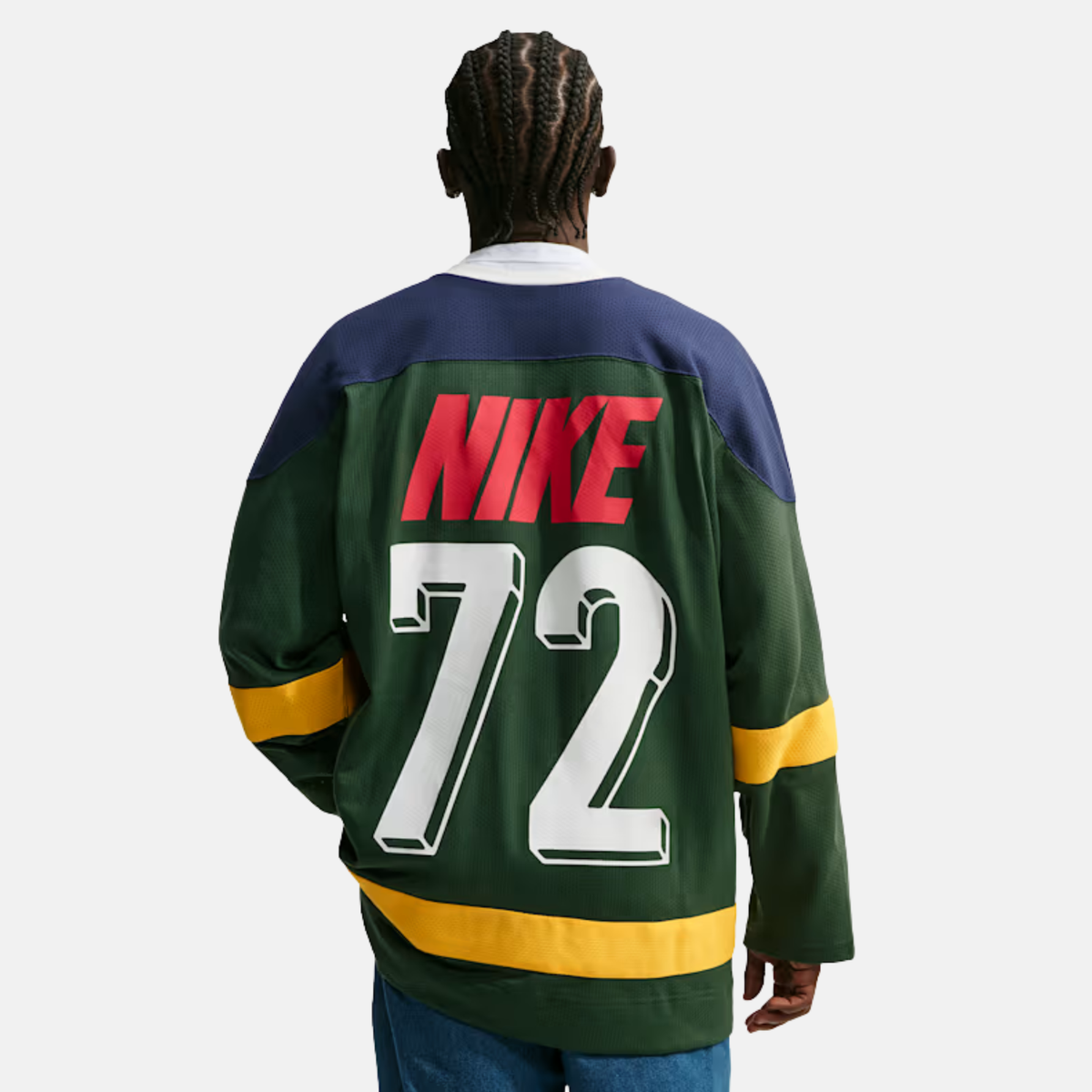 Nike Sportswear Club Navy Green Hockey Jersey