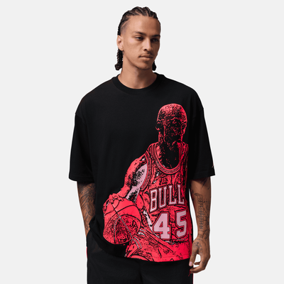 Air Jordan Sport 45 Bulls Infared Black T-Shirt