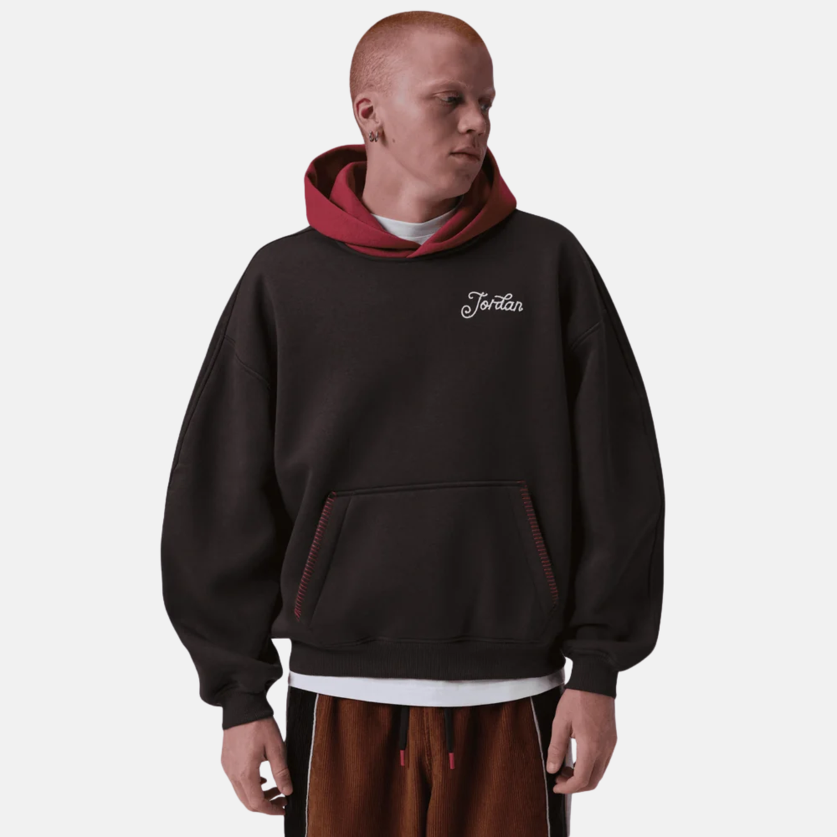 Air Jordan Brooklyn Black Red Hoodie