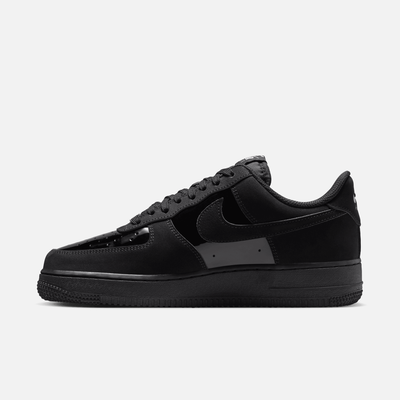 Nike Women's Air Force 1 Low Patent Suede Black