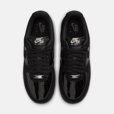 Nike Women's Air Force 1 Low Patent Suede Black