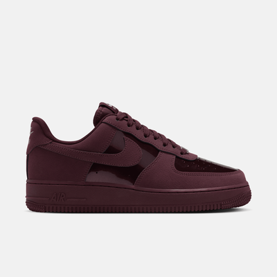 Nike Women's Air Force 1 Low Patent Suede Burgundy Crush