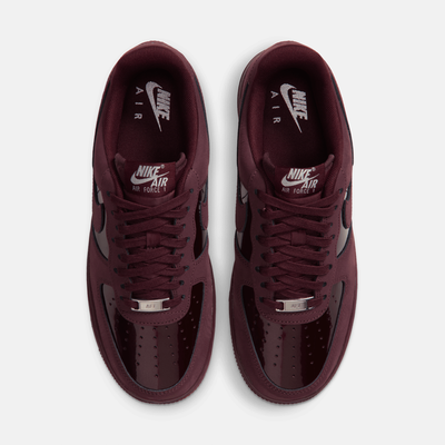 Nike Women's Air Force 1 Low Patent Suede Burgundy Crush