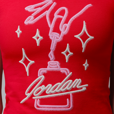 Air Jordan Women's Nail Polish Red T-Shirt