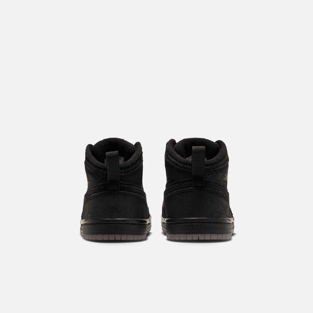 Air Jordan Kids' 1 Mid SE Black Team Red Gum (TD)