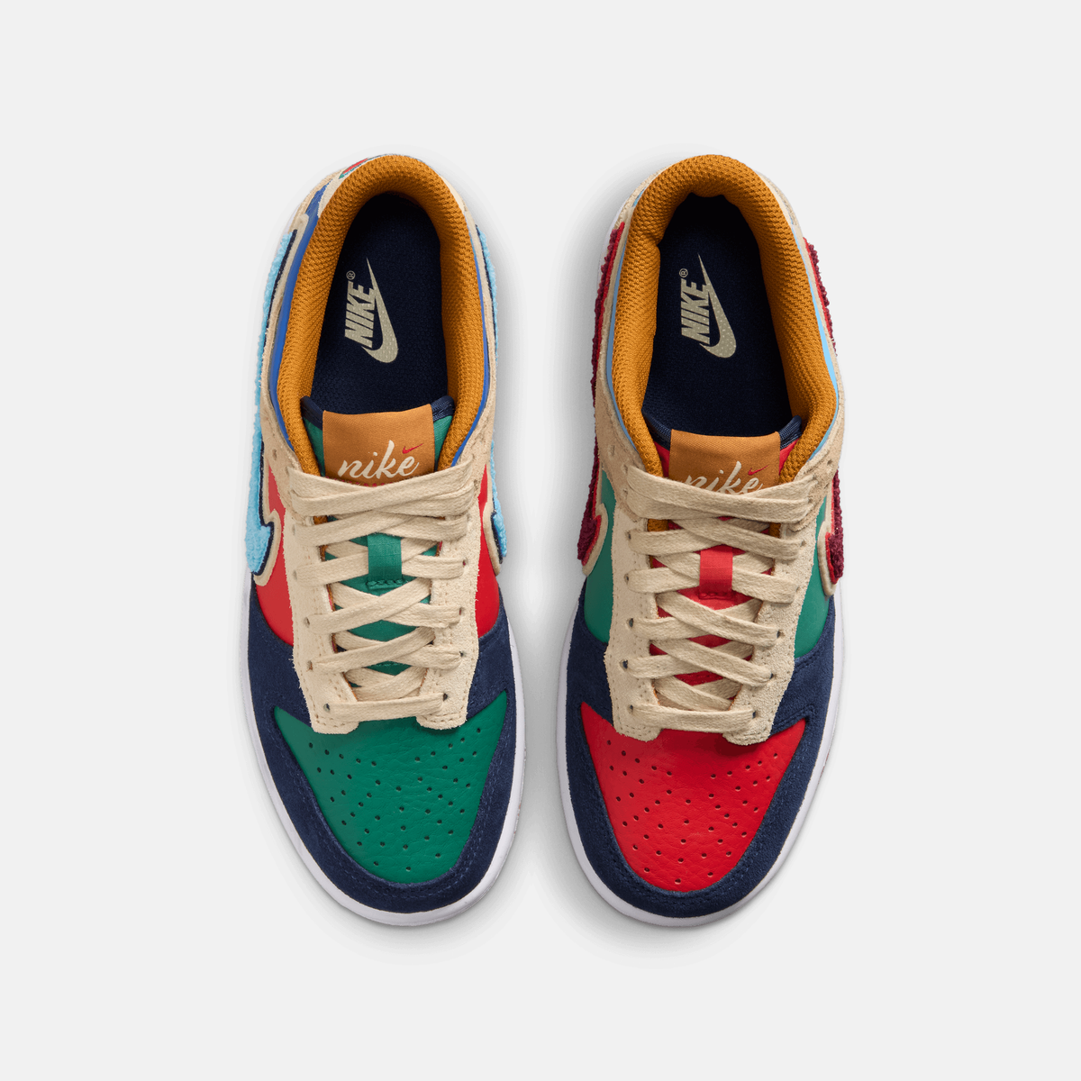 Nike Big Kids' Dunk Low Midnight Navy Speed Red (GS)