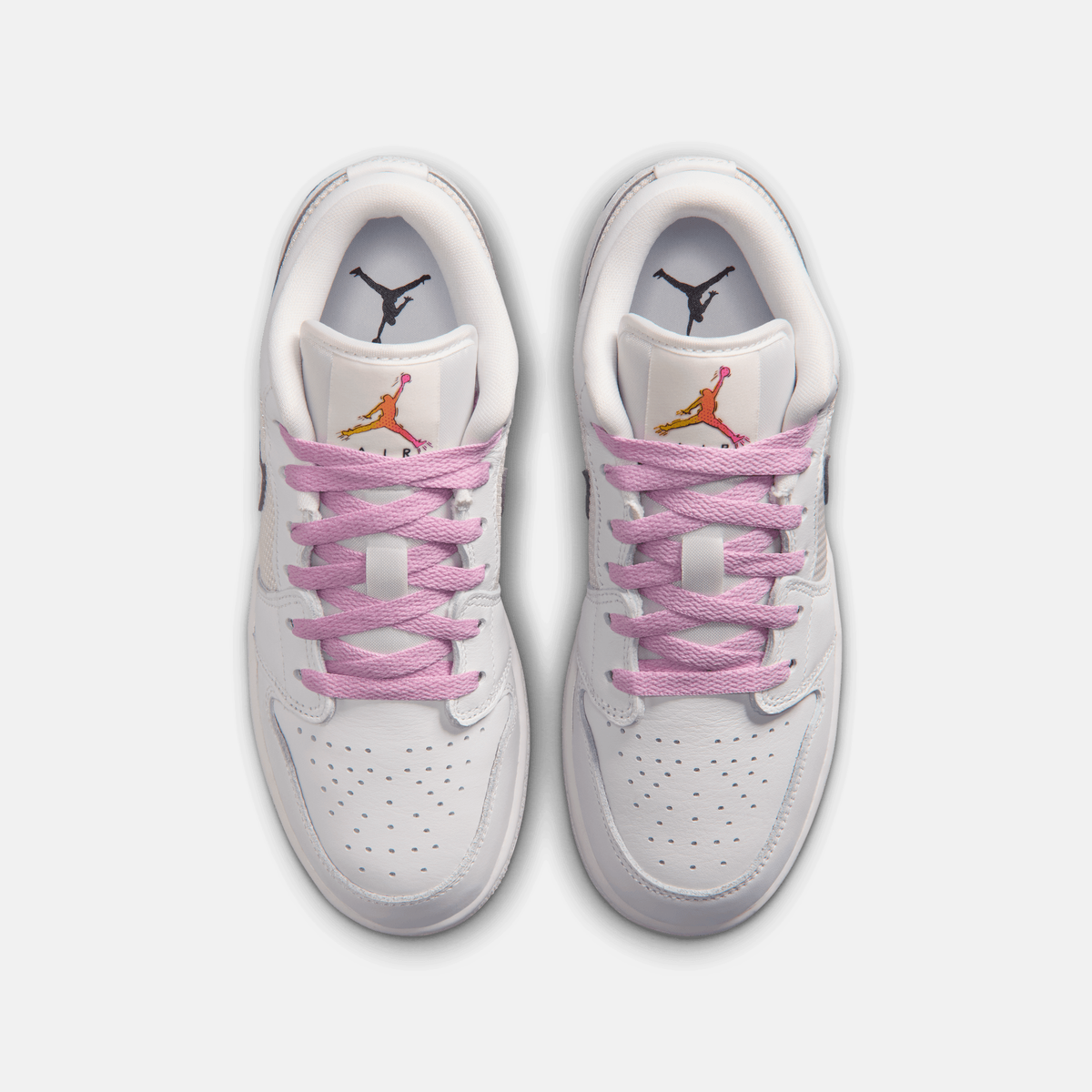 Air Jordan Big Kids' 1 Low SE Summit White Artic Pink (GS)