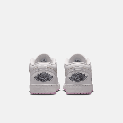 Air Jordan Big Kids' 1 Low SE Summit White Artic Pink (GS)
