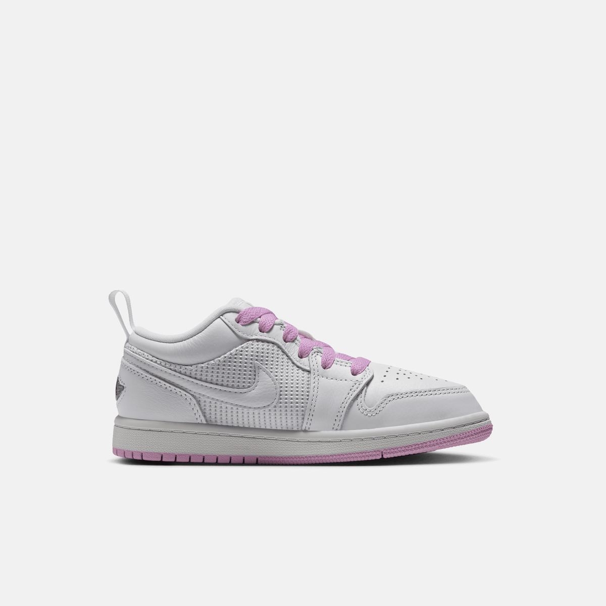 Air Jordan Kids' 1 Low SE Summit White Artic Pink (PS)