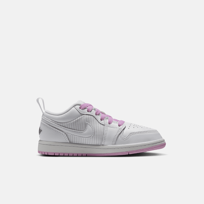 Air Jordan Kids' 1 Low SE Summit White Artic Pink (PS)