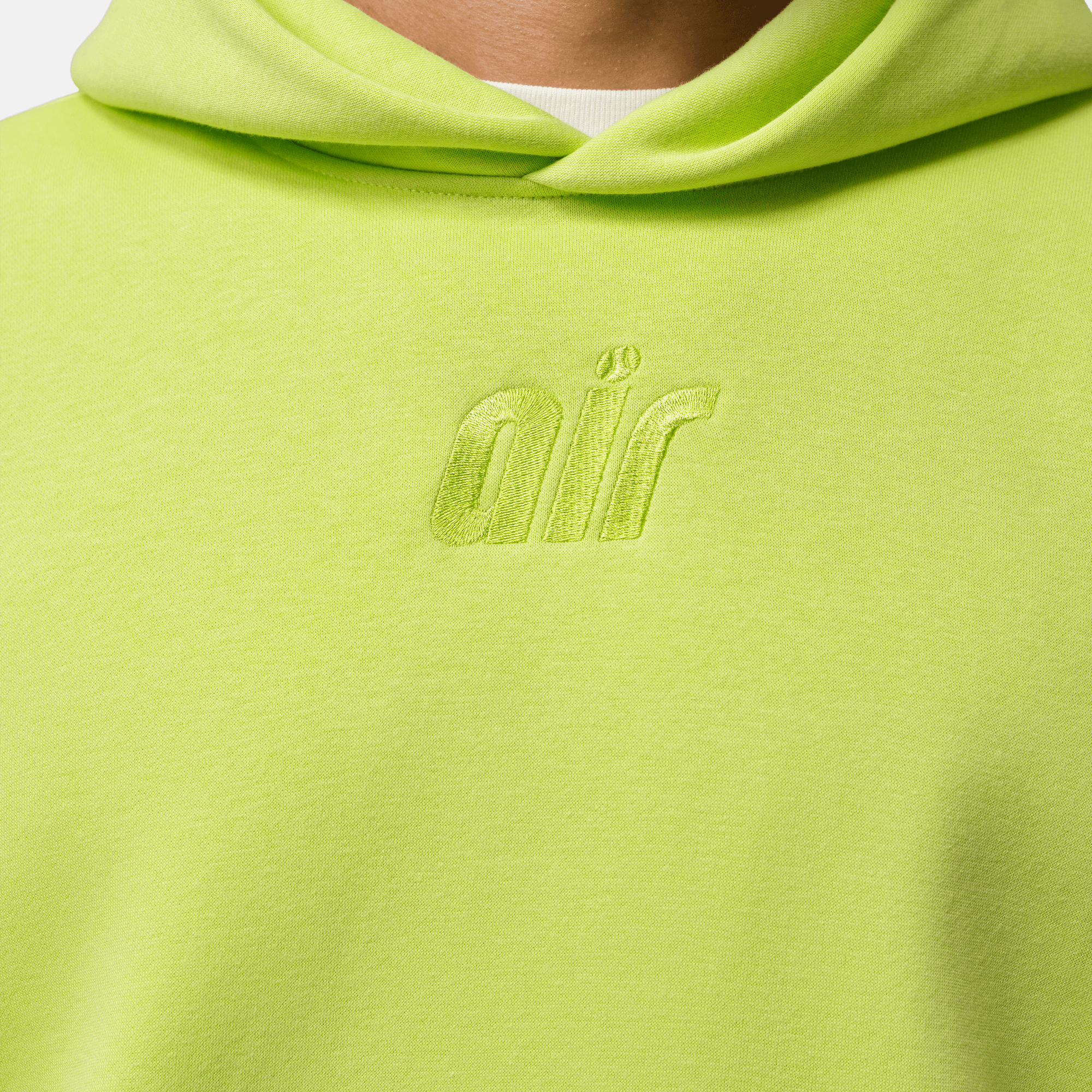 Air Jordan Brooklyn Fleece Lime Pullover Hoodie