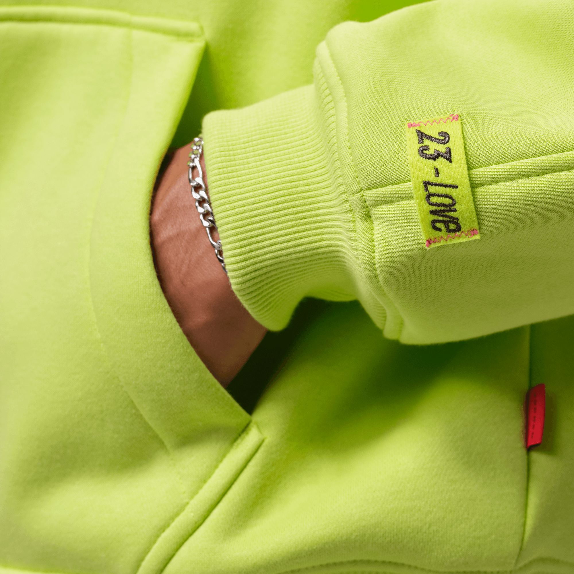 Air Jordan Brooklyn Fleece Lime Pullover Hoodie