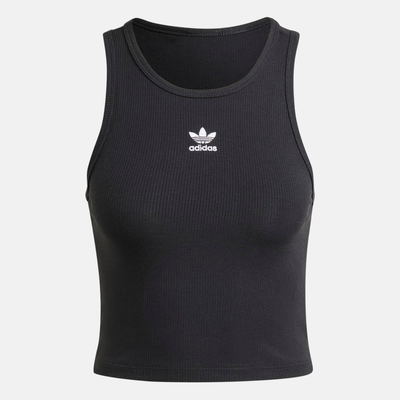 Adidas Women's Essential Black Rib Tank Top