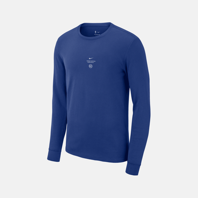 Nike Detroit Pistons Practice Blue Long-Sleeve T-Shirt