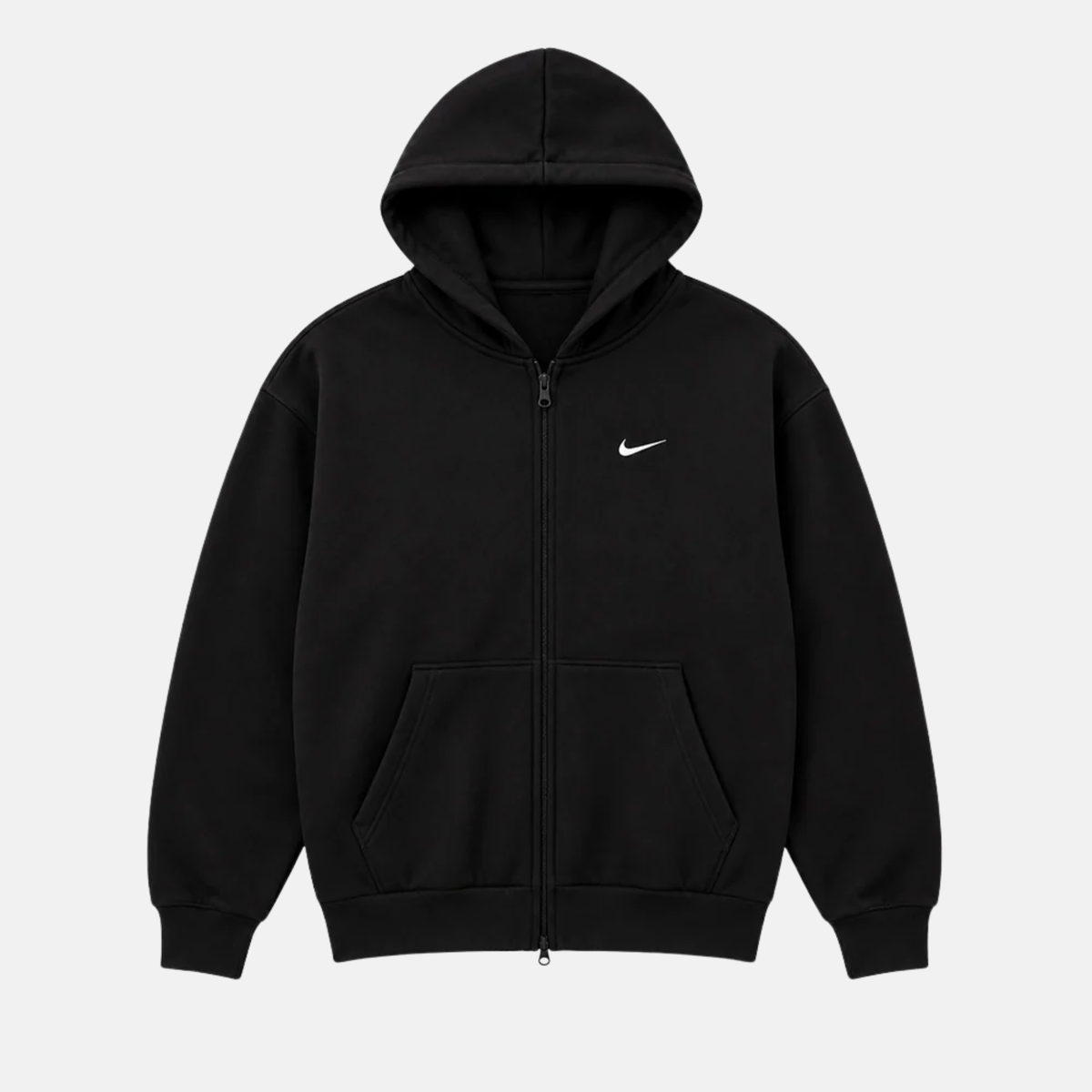 Nike Solo Fleece Black Zip Hoodie