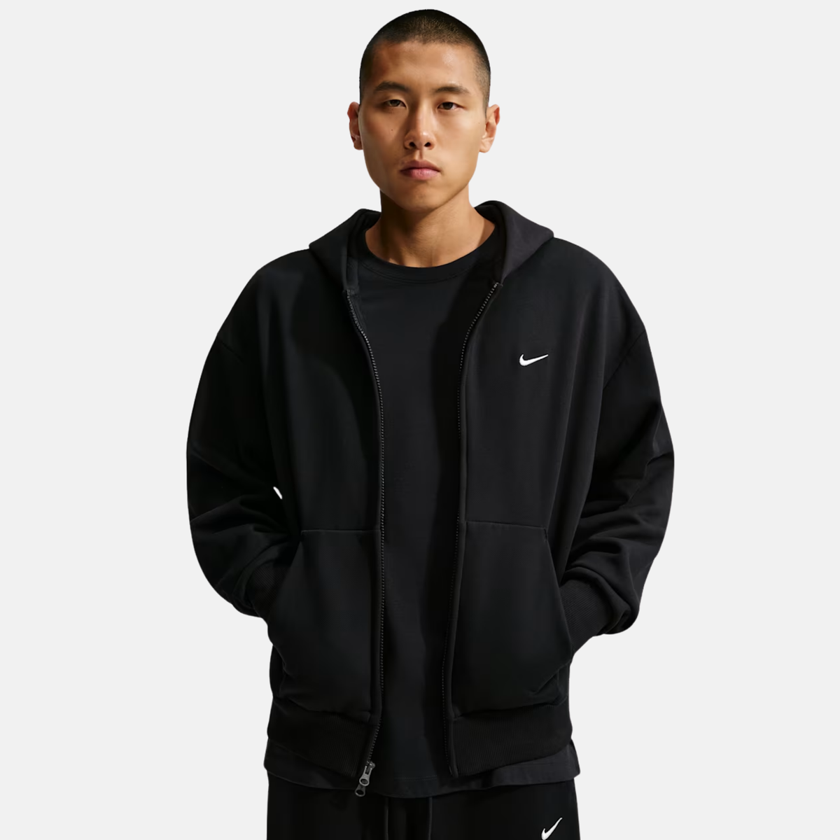 Nike Solo Fleece Black Zip Hoodie