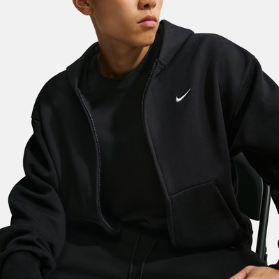 Nike Solo Fleece Black Zip Hoodie