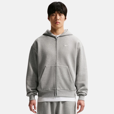 Nike Solo Fleece Grey Zip Hoodie