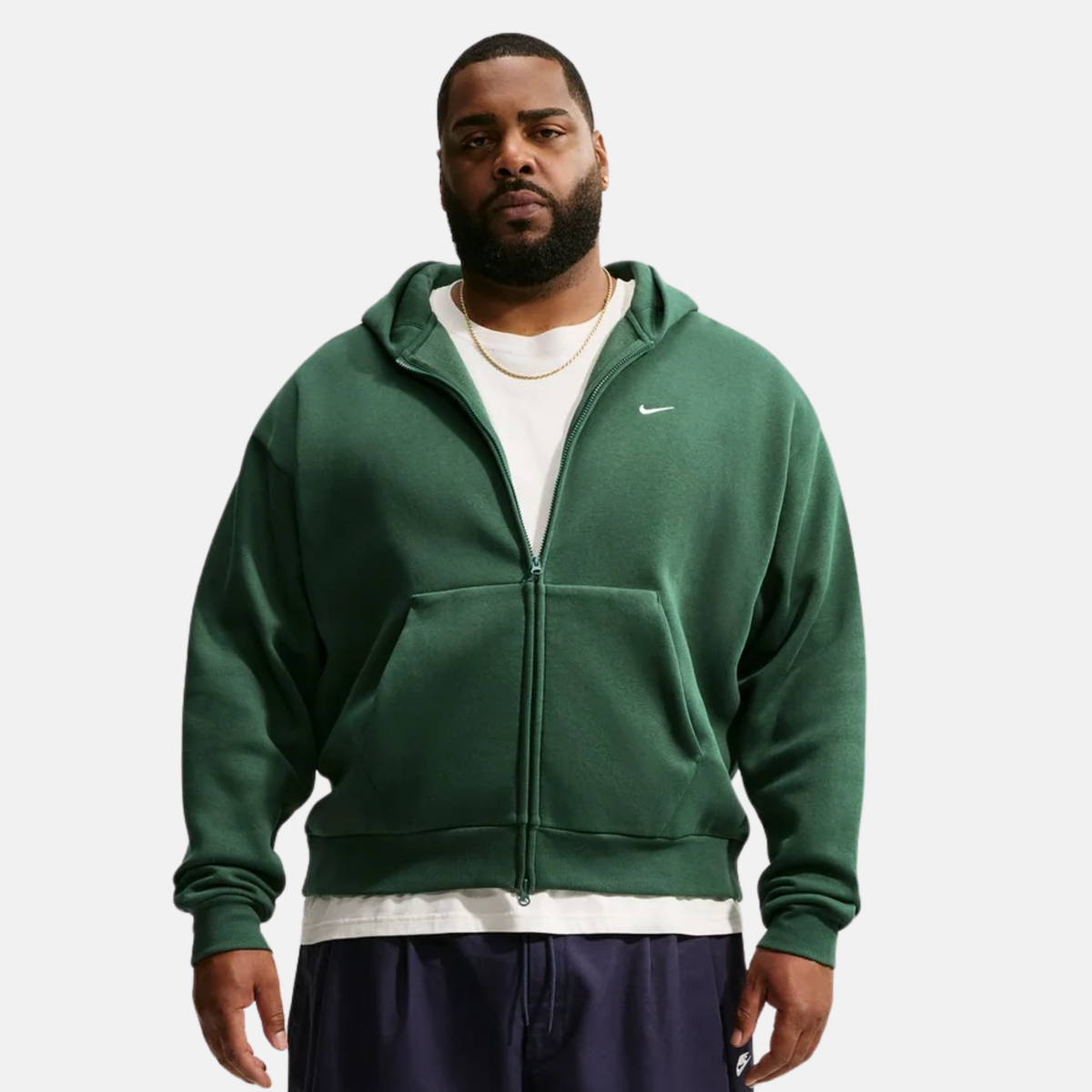 Nike Solo Fleece Green Zip Hoodie