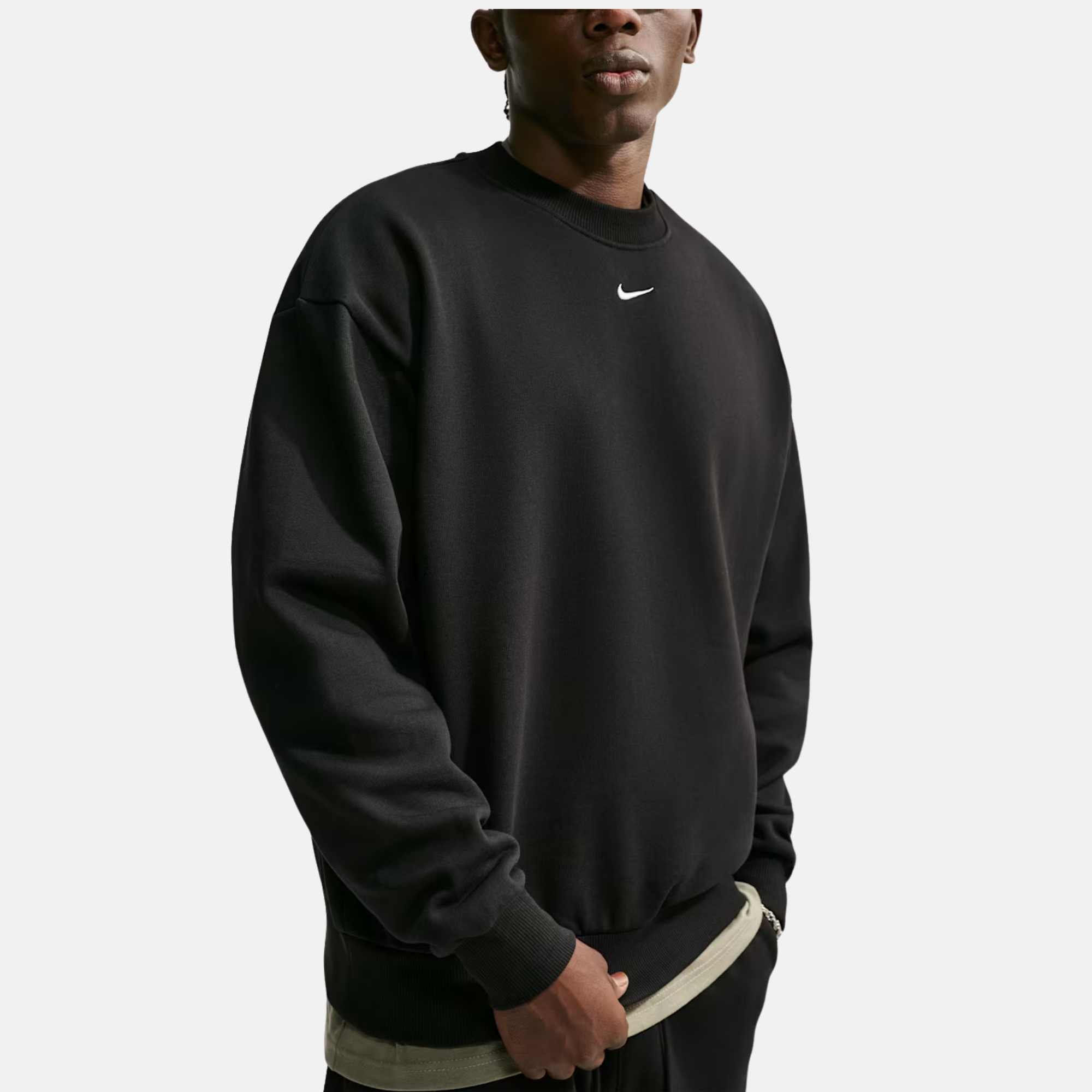 Nike Solo Fleece Crew Neck Black Sweatshirt