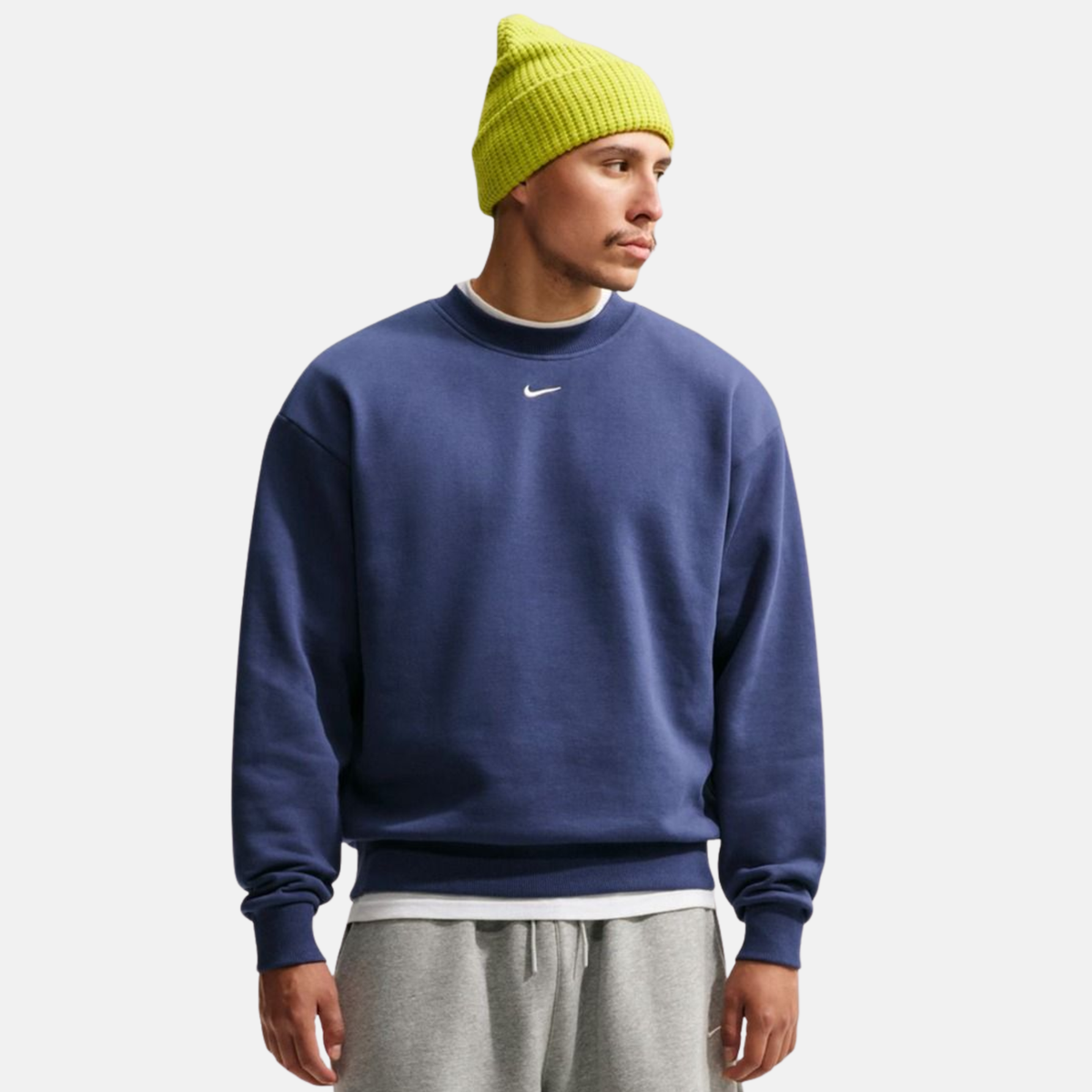 Nike Solo Fleece Crew Neck Navy Sweatshirt