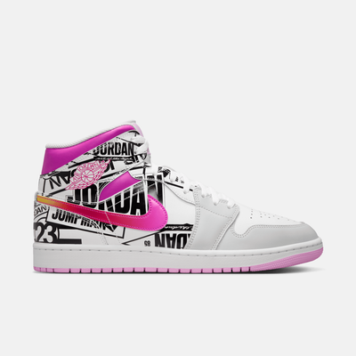 Air Jordan 1 Mid What The Logo