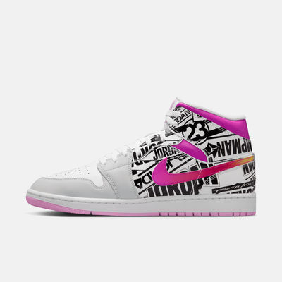 Air Jordan 1 Mid What The Logo