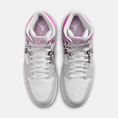 Air Jordan 1 Mid What The Logo