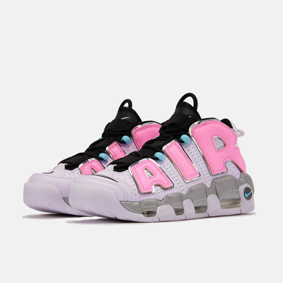 Nike Women's Air More Uptempo Metallic Silver Pink