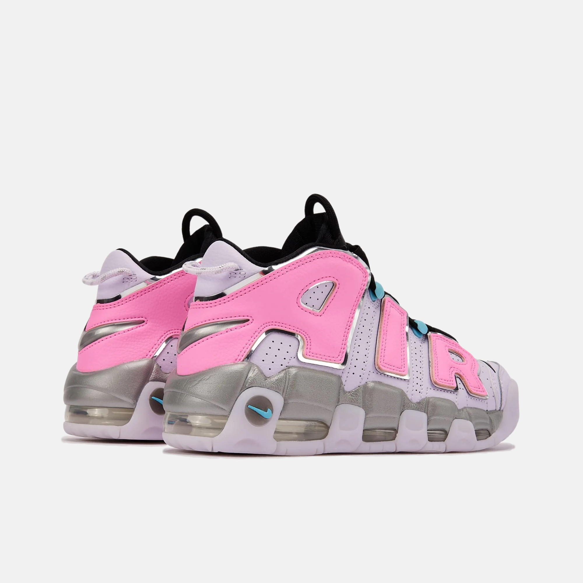 Nike Women's Air More Uptempo Metallic Silver Pink