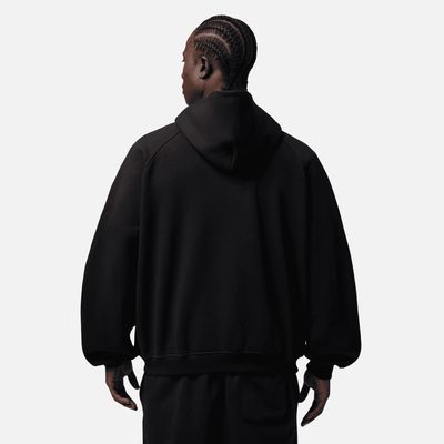 Air Jordan Brooklyn Black Red Oversized Fleece Pullover Hoodie