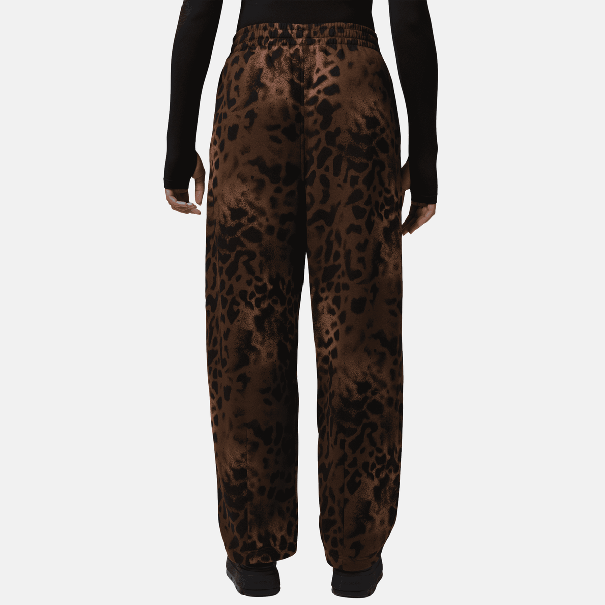 Air Jordan Women's Brooklyn Fleece Brown Animal Print Pants