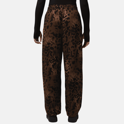 Air Jordan Women's Brooklyn Fleece Brown Animal Print Pants