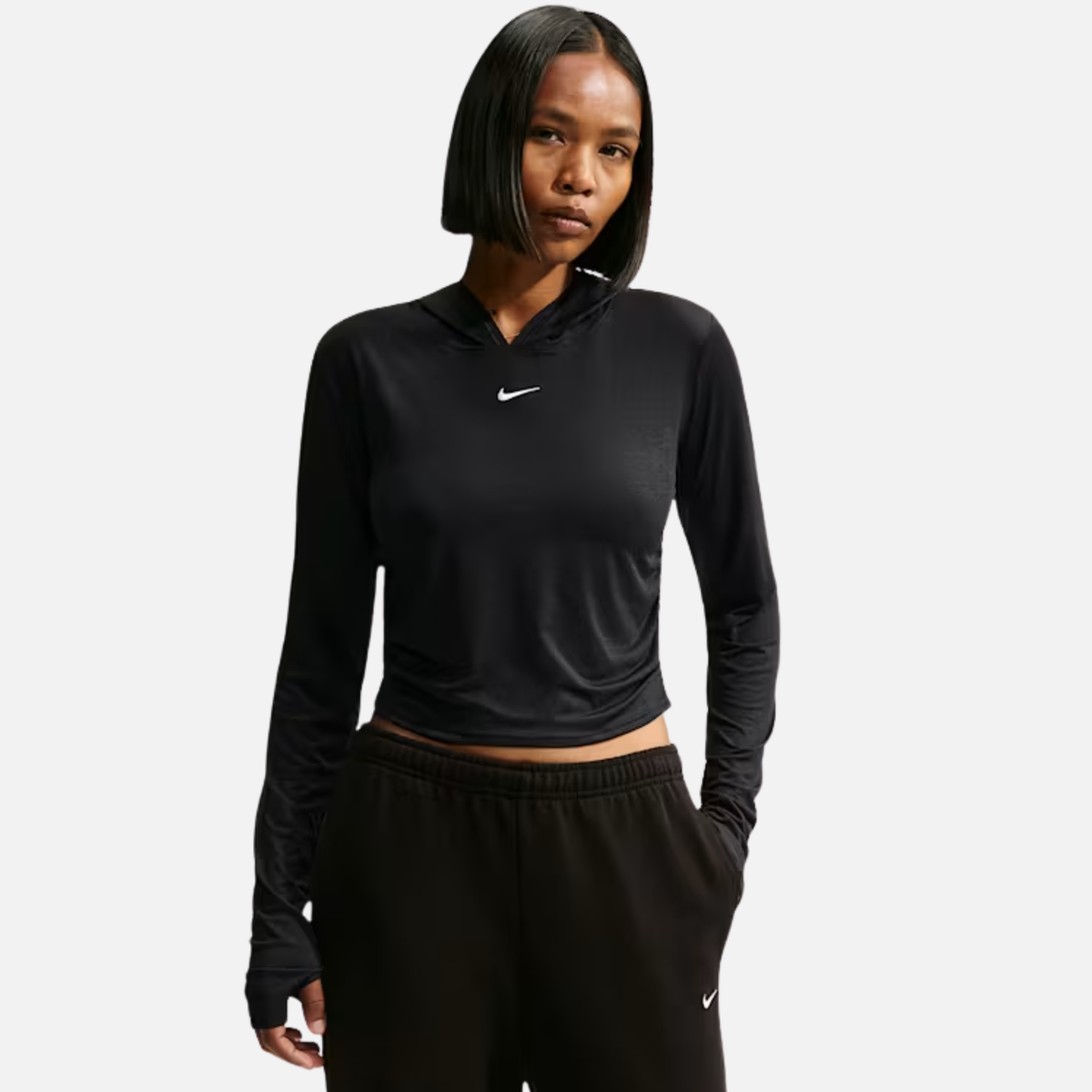 Nike Sportswear Women's Slim Sheer Black Top