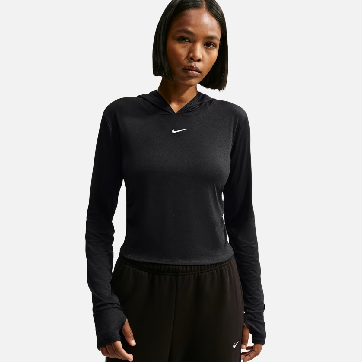 Nike Sportswear Women's Slim Sheer Black Top
