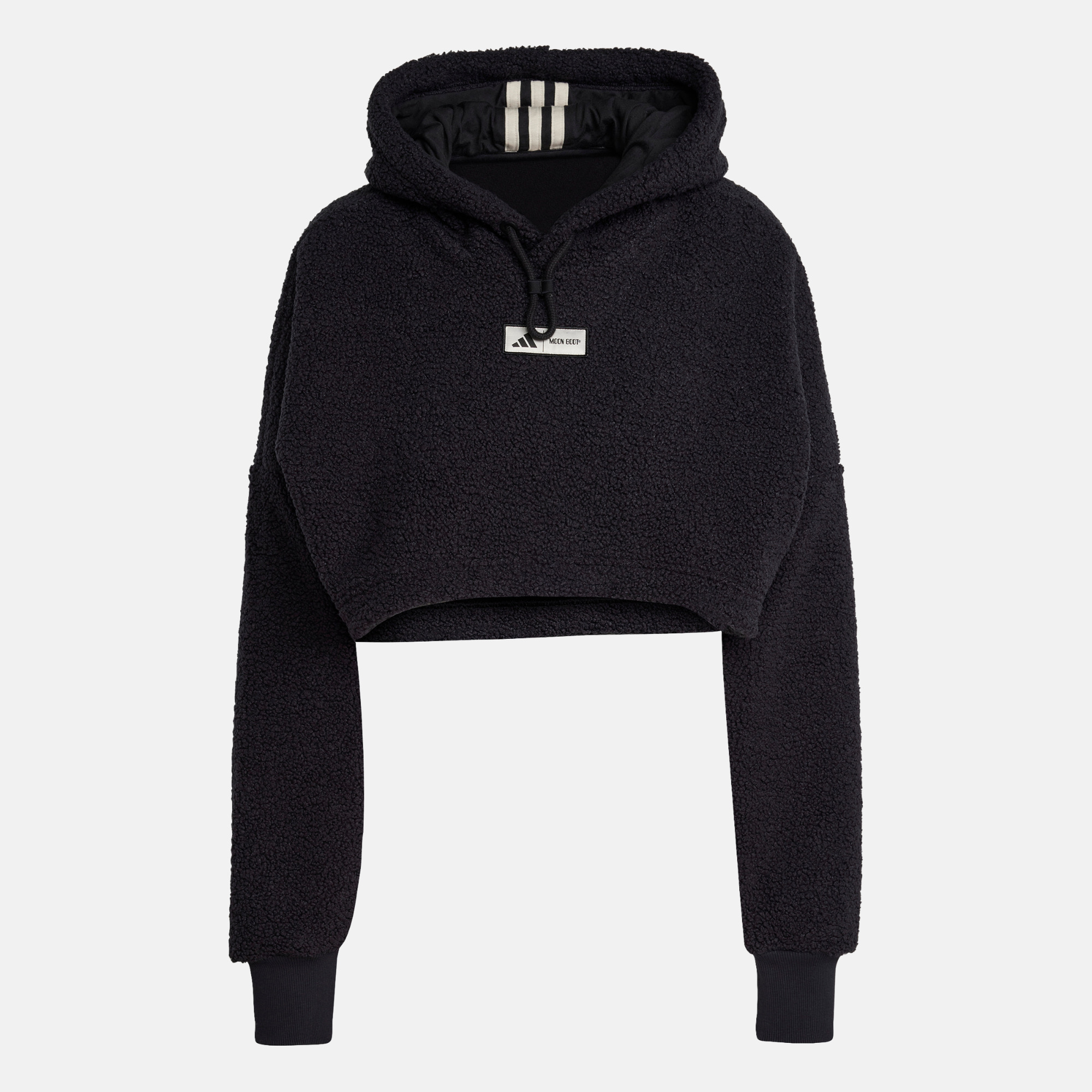 Adidas x MOON BOOT Women's Black Cropped Hoodie