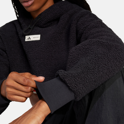 Adidas x MOON BOOT Women's Black Cropped Hoodie