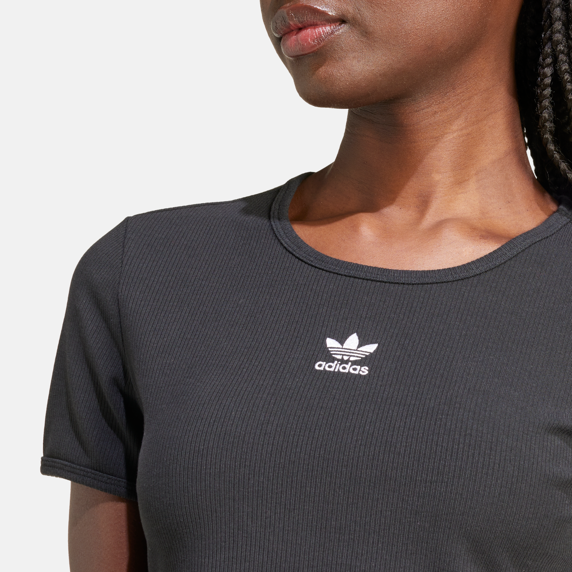 Adidas Women's Essentials Black Rib T-Shirt