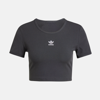 Adidas Women's Essentials Black Rib T-Shirt