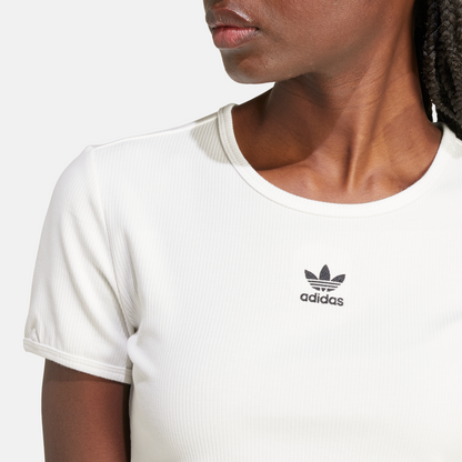 Adidas Women's Essentials White Rib T-Shirt