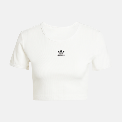 Adidas Women's Essentials White Rib T-Shirt