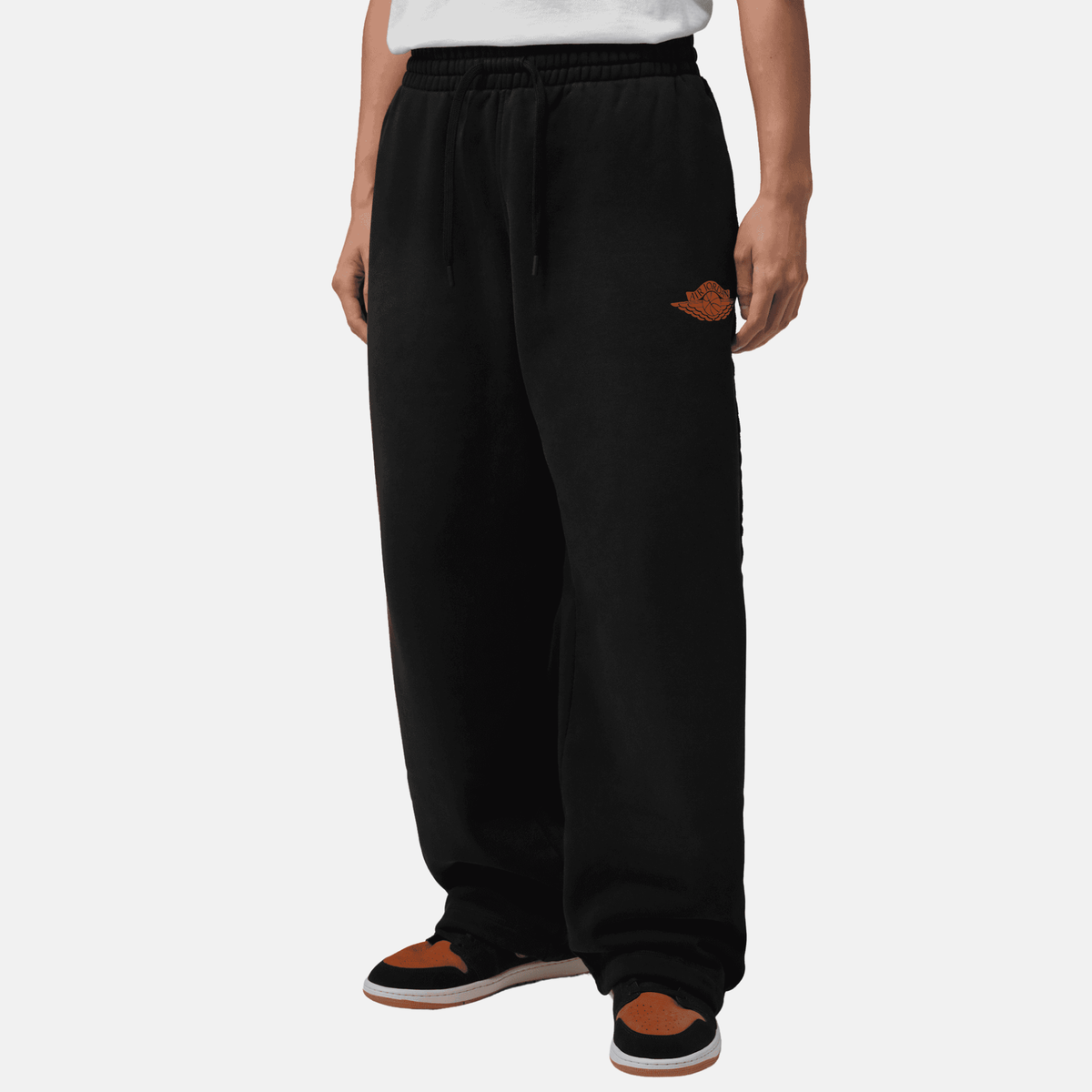 Air Jordan Flight Fleece Black Red Pants