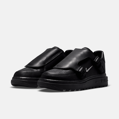Nike Air Force 1 Low Luxe Black Metallic Silver