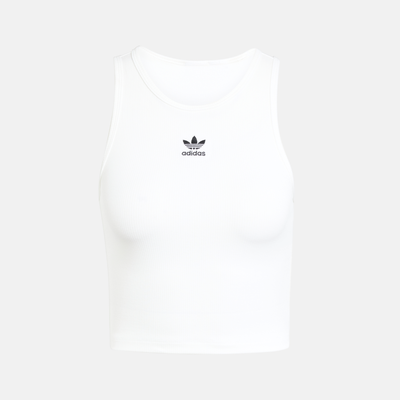 Adidas Women's White Essentials Rib Tank
